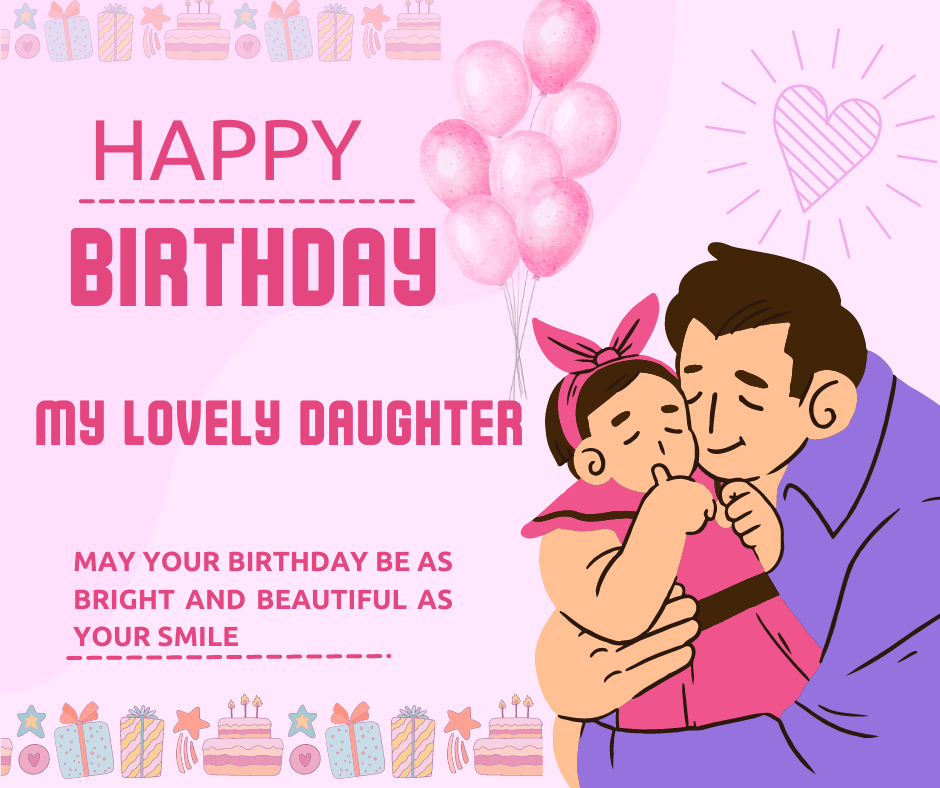 Birthday Wishes for Daughter from Dad with images - EnglishtoHindis