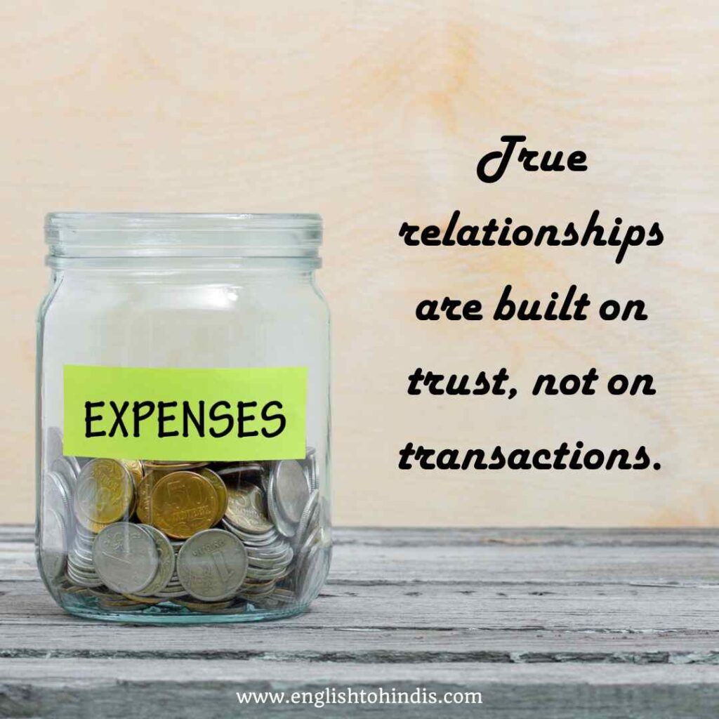 Quotes on Money and Relationship