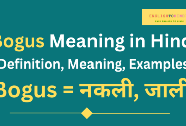 Bogus Meaning in Hindi