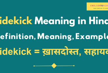 Sidekick Meaning in Hindi