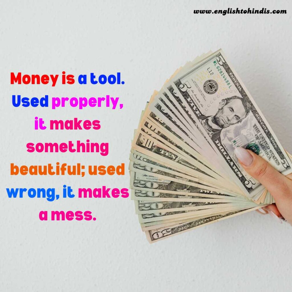 Top 75+ Quotes About Money in Hindi | Money Quotes Images 2024