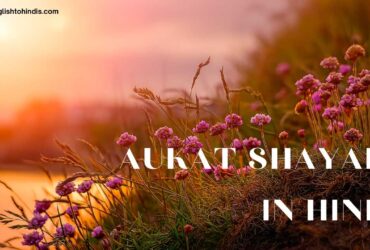 Aukat Shayari in Hindi