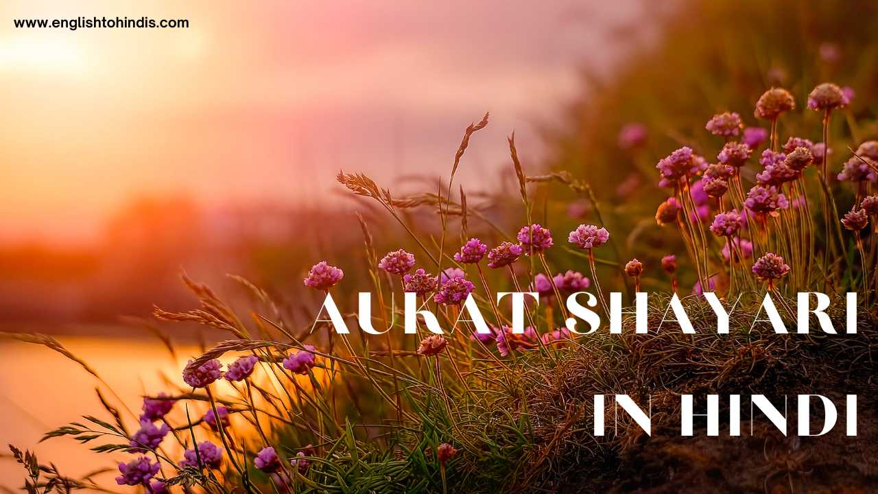 Aukat Shayari in Hindi